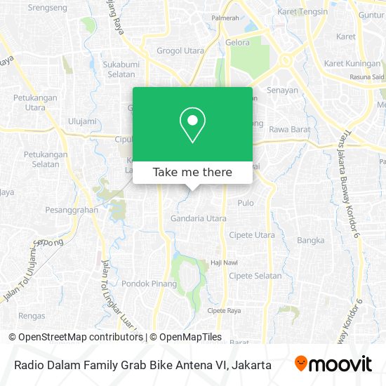 Radio Dalam Family Grab Bike Antena VI map