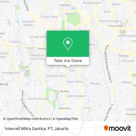 Intercell Mitra Santika. PT map
