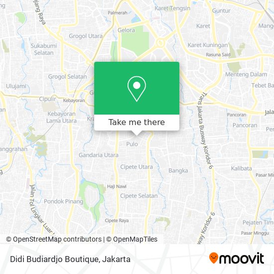 Didi Budiardjo Boutique map