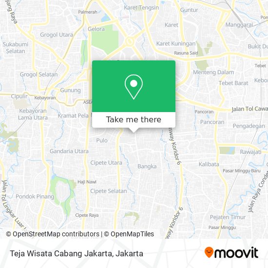 Teja Wisata Cabang Jakarta map