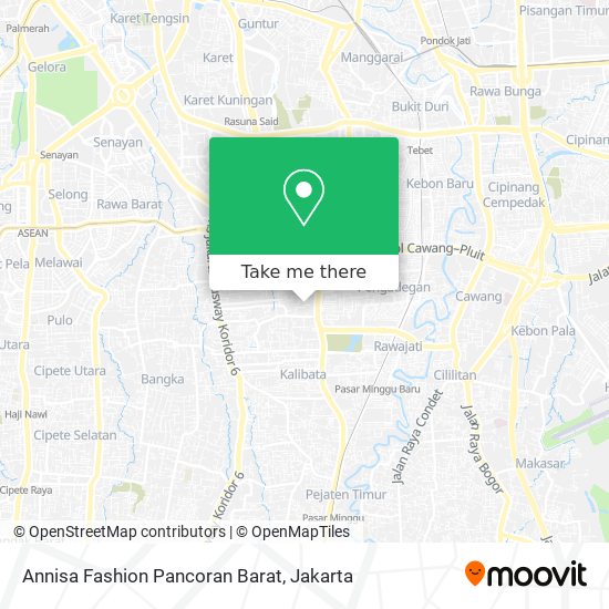 Annisa Fashion Pancoran Barat map