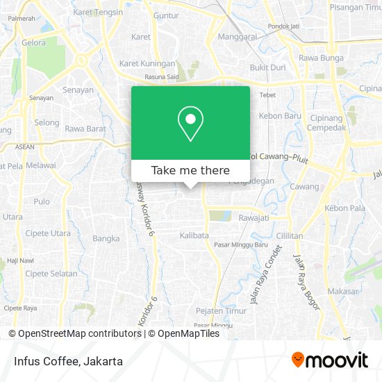 Infus Coffee map