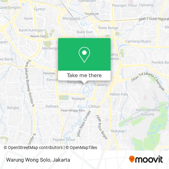 Warung Wong Solo map