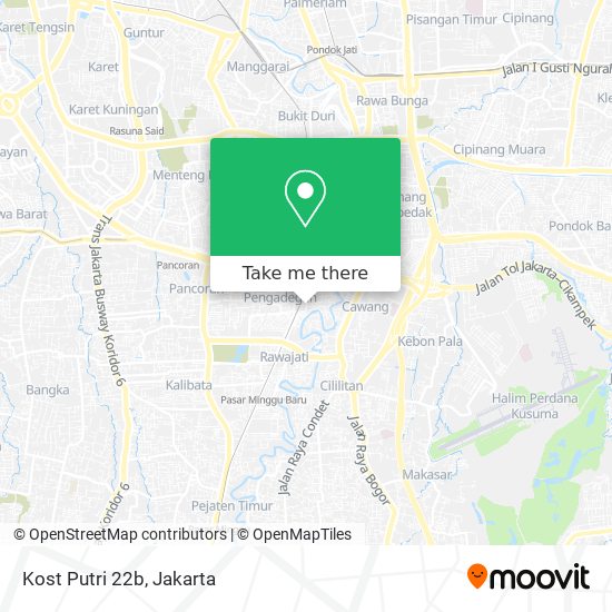 Kost Putri 22b map