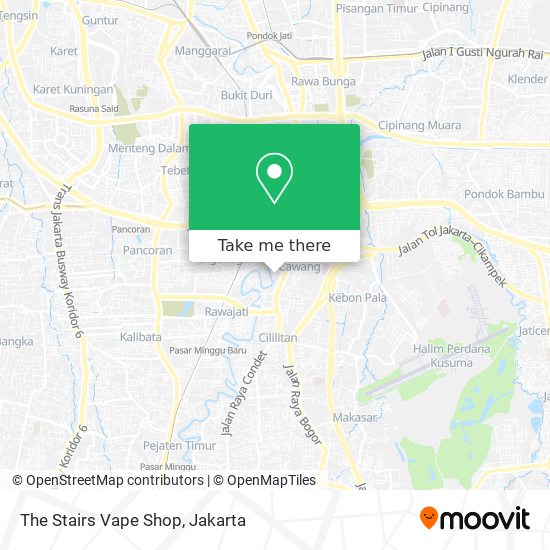 The Stairs Vape Shop map