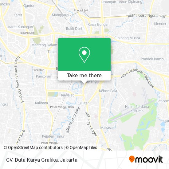 CV. Duta Karya Grafika map