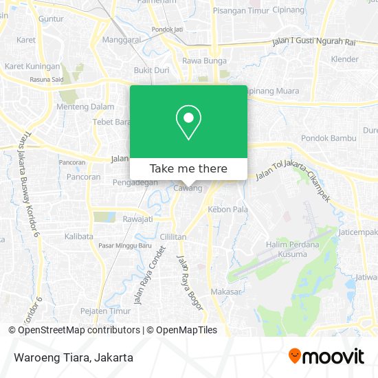 Waroeng Tiara map