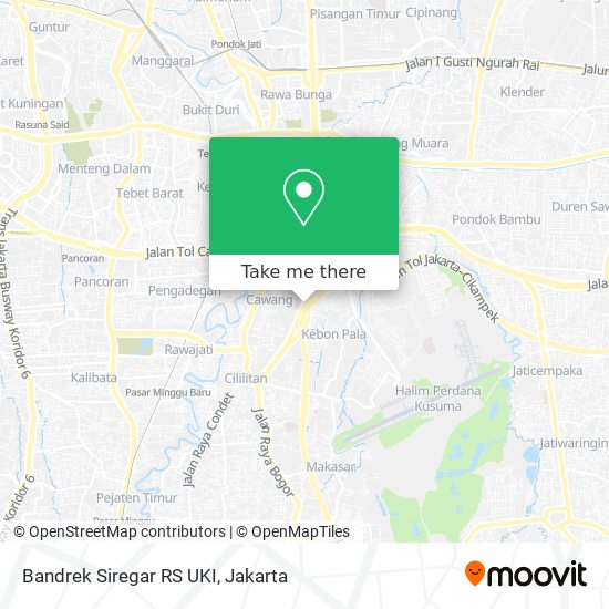 Bandrek Siregar RS UKI map