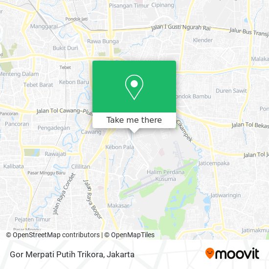 Gor Merpati Putih Trikora map