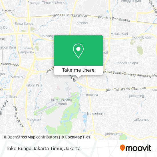 Toko Bunga Jakarta Timur map