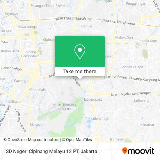 SD Negeri Cipinang Melayu 12 PT map