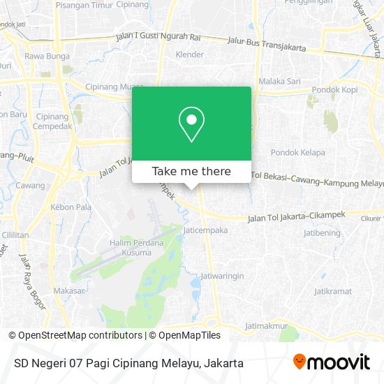 SD Negeri 07 Pagi Cipinang Melayu map