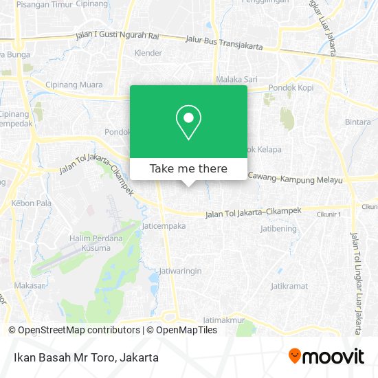 Ikan Basah Mr Toro map