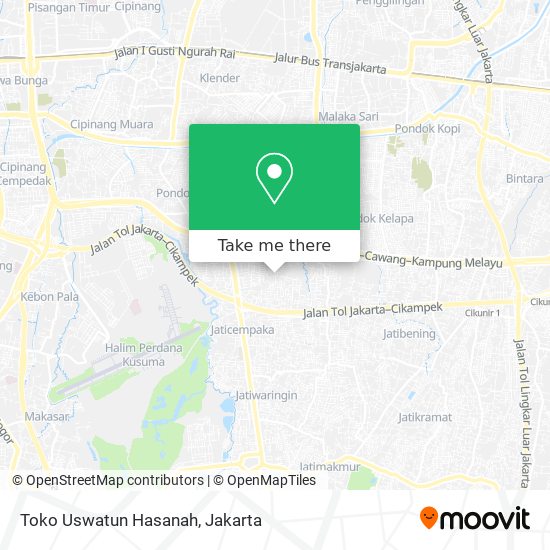 Toko Uswatun Hasanah map