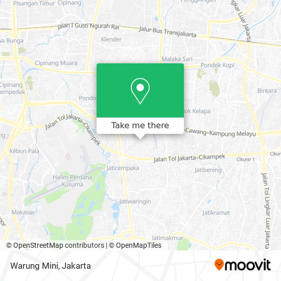 Warung Mini map