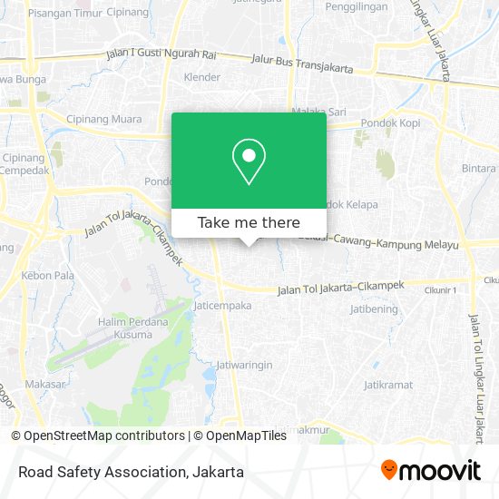 Road Safety Association map