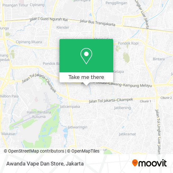 Awanda Vape Dan Store map