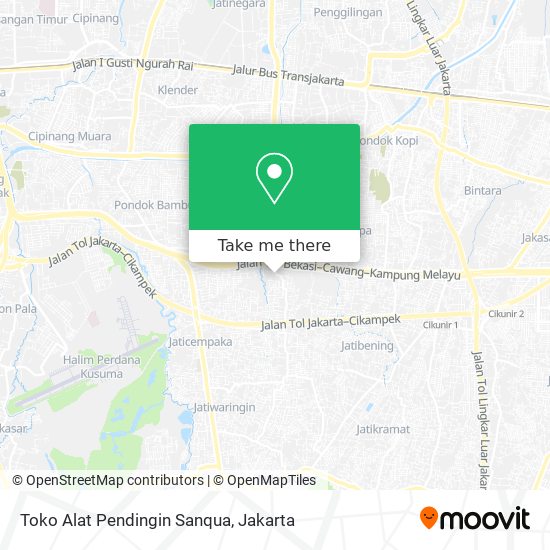 Toko Alat Pendingin Sanqua map