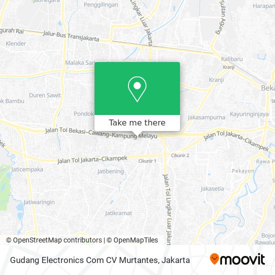 Gudang Electronics Com CV Murtantes map