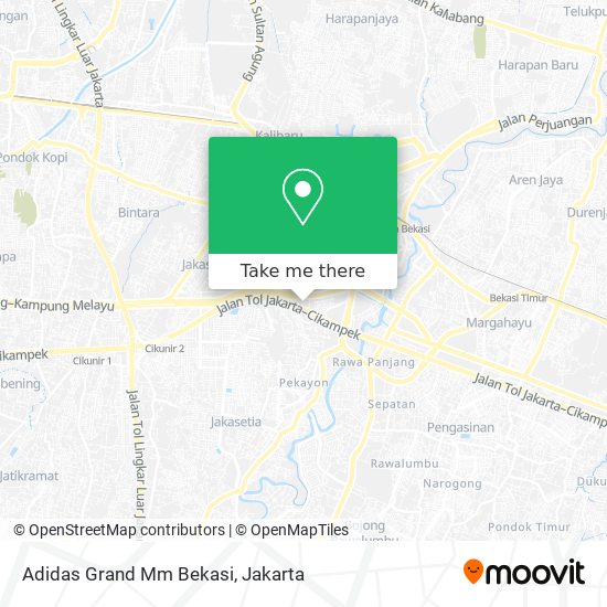 Adidas Grand Mm Bekasi map