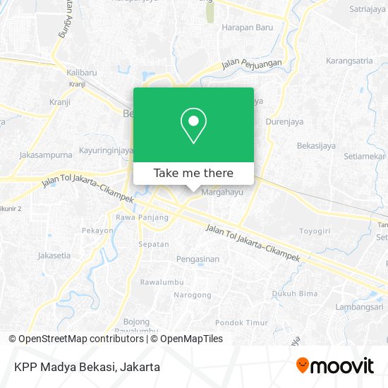 KPP Madya Bekasi map