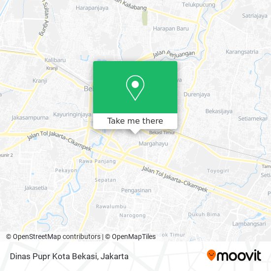 Dinas Pupr Kota Bekasi map