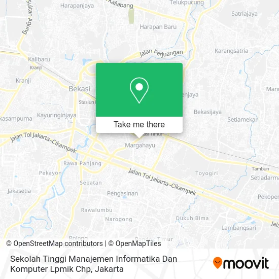 Sekolah Tinggi Manajemen Informatika Dan Komputer Lpmik Chp map