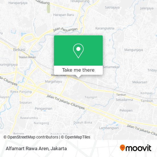 Alfamart Rawa Aren map