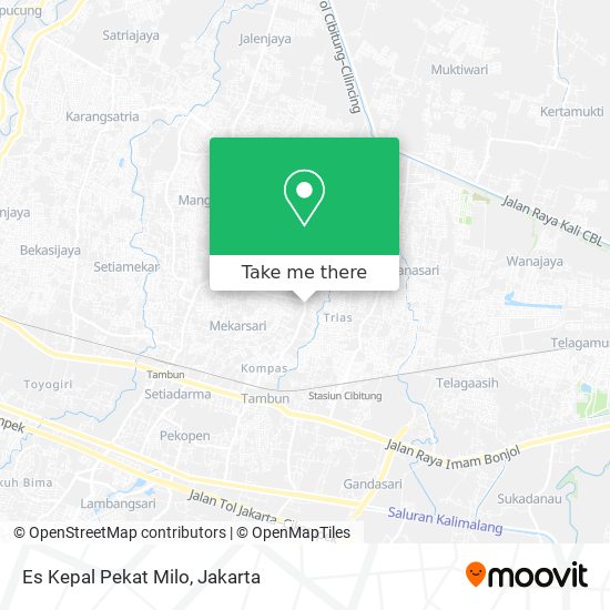 Es Kepal Pekat Milo map