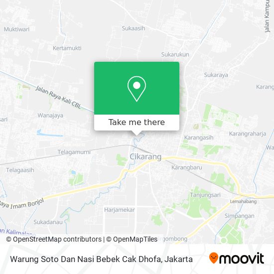 Warung Soto Dan Nasi Bebek Cak Dhofa map