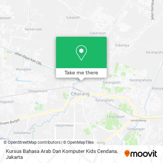 Kursus Bahasa Arab Dan Komputer Kids Cendana map