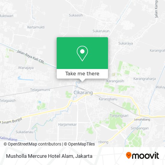 Musholla Mercure Hotel Alam map