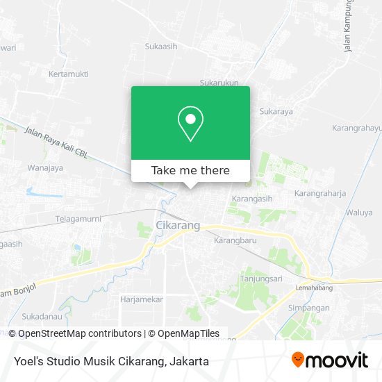 Yoel's Studio Musik Cikarang map