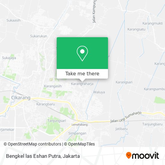 Bengkel las Eshan Putra map