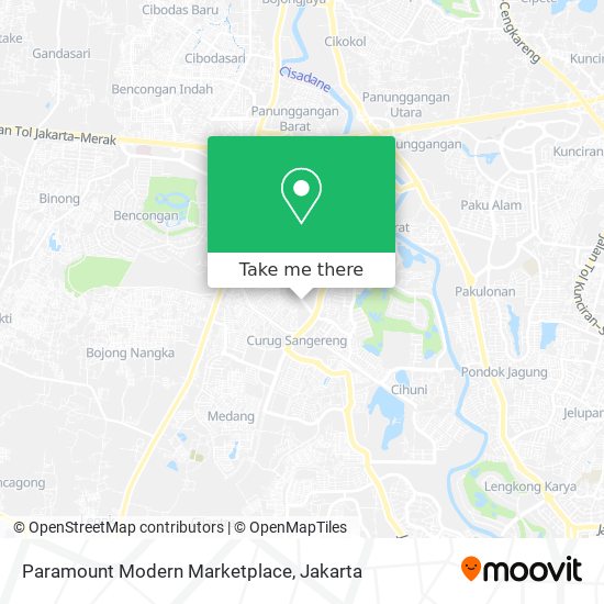 Paramount Modern Marketplace map