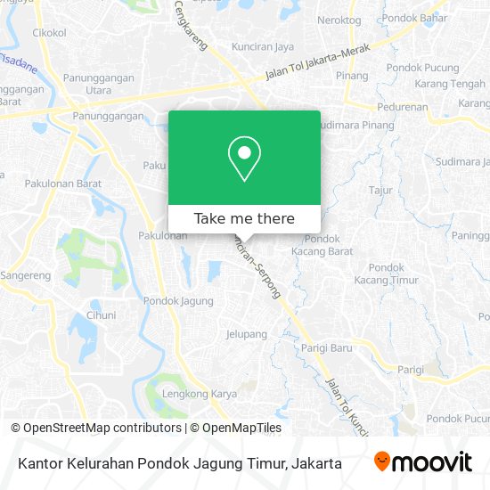 Kantor Kelurahan Pondok Jagung Timur map