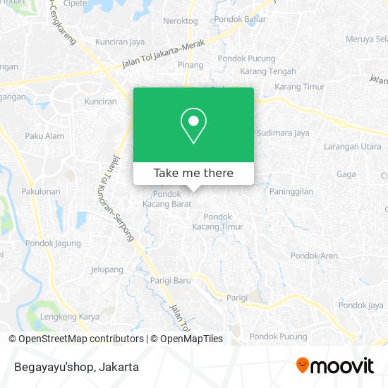 Begayayu'shop map