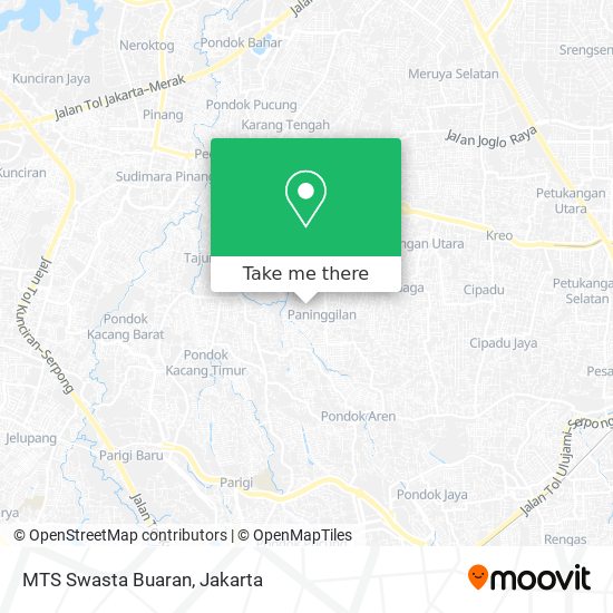 MTS Swasta Buaran map