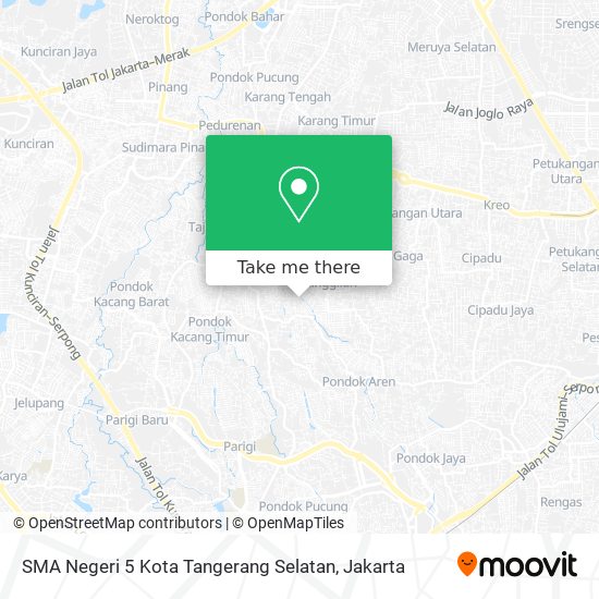 SMA Negeri 5 Kota Tangerang Selatan map