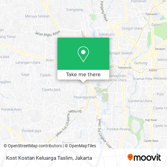 Kost Kostan Keluarga Taslim map