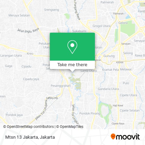 Mtsn 13 Jakarta map