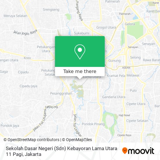 Sekolah Dasar Negeri (Sdn) Kebayoran Lama Utara 11 Pagi map