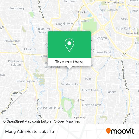Mang Adin Resto map