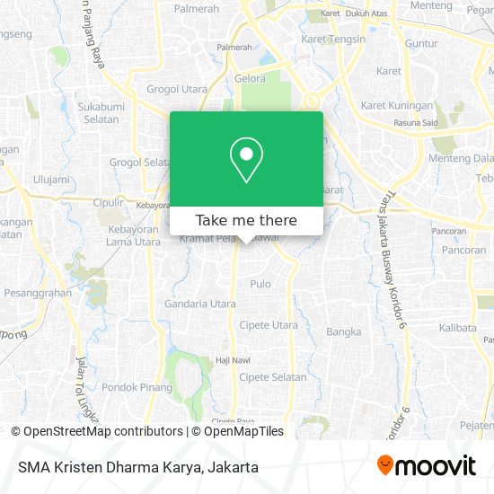 SMA Kristen Dharma Karya map