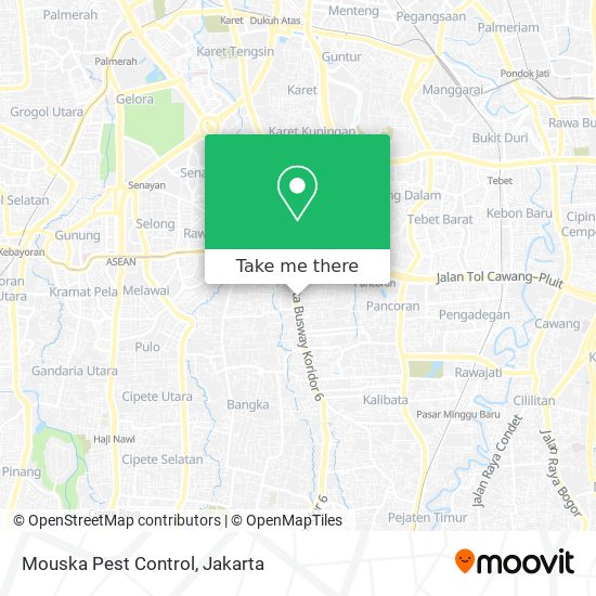 Mouska Pest Control map