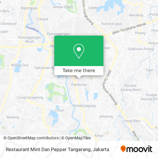 Restaurant Mint Dan Pepper Tangerang map