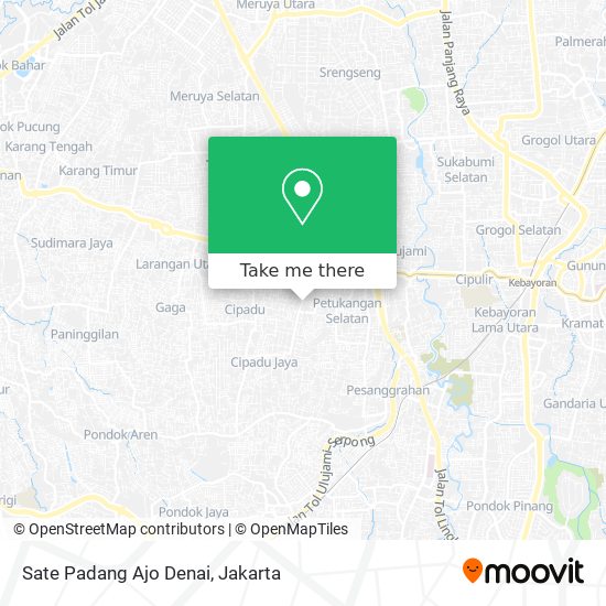 Sate Padang Ajo Denai map