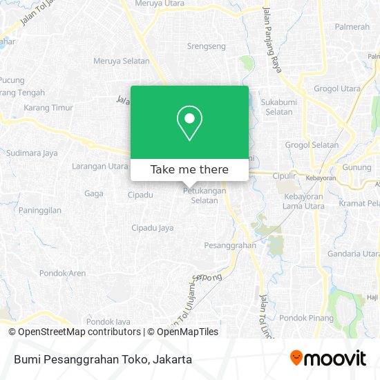 Bumi Pesanggrahan Toko map