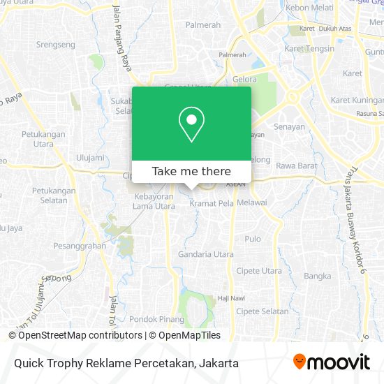 Quick Trophy Reklame Percetakan map