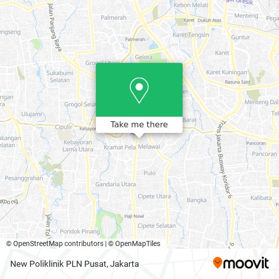 New Poliklinik PLN Pusat map